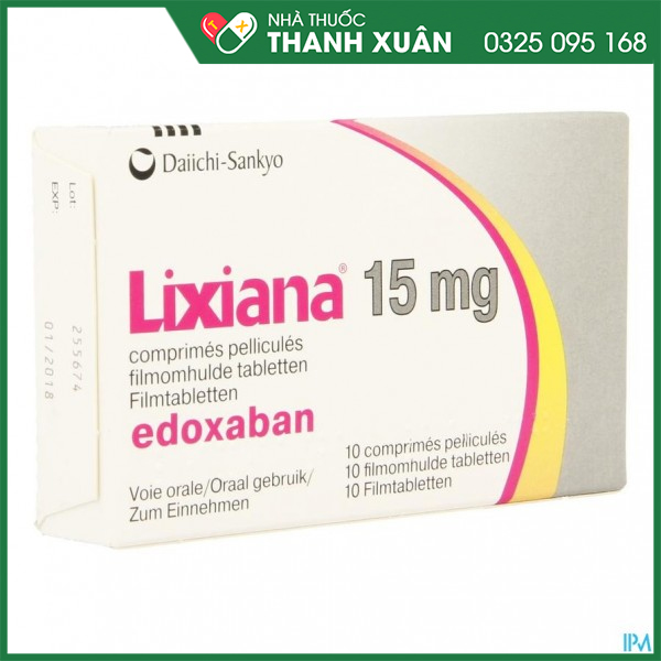 Lixiana 15mg phòng đột quỵ và thuyên tắc mạch hệ thống